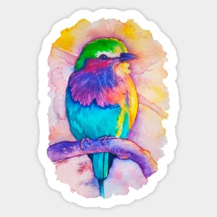 The watercolor bird Sticker